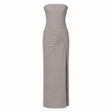 Meshki “Annika” Strapless Diamante Mesh Dress