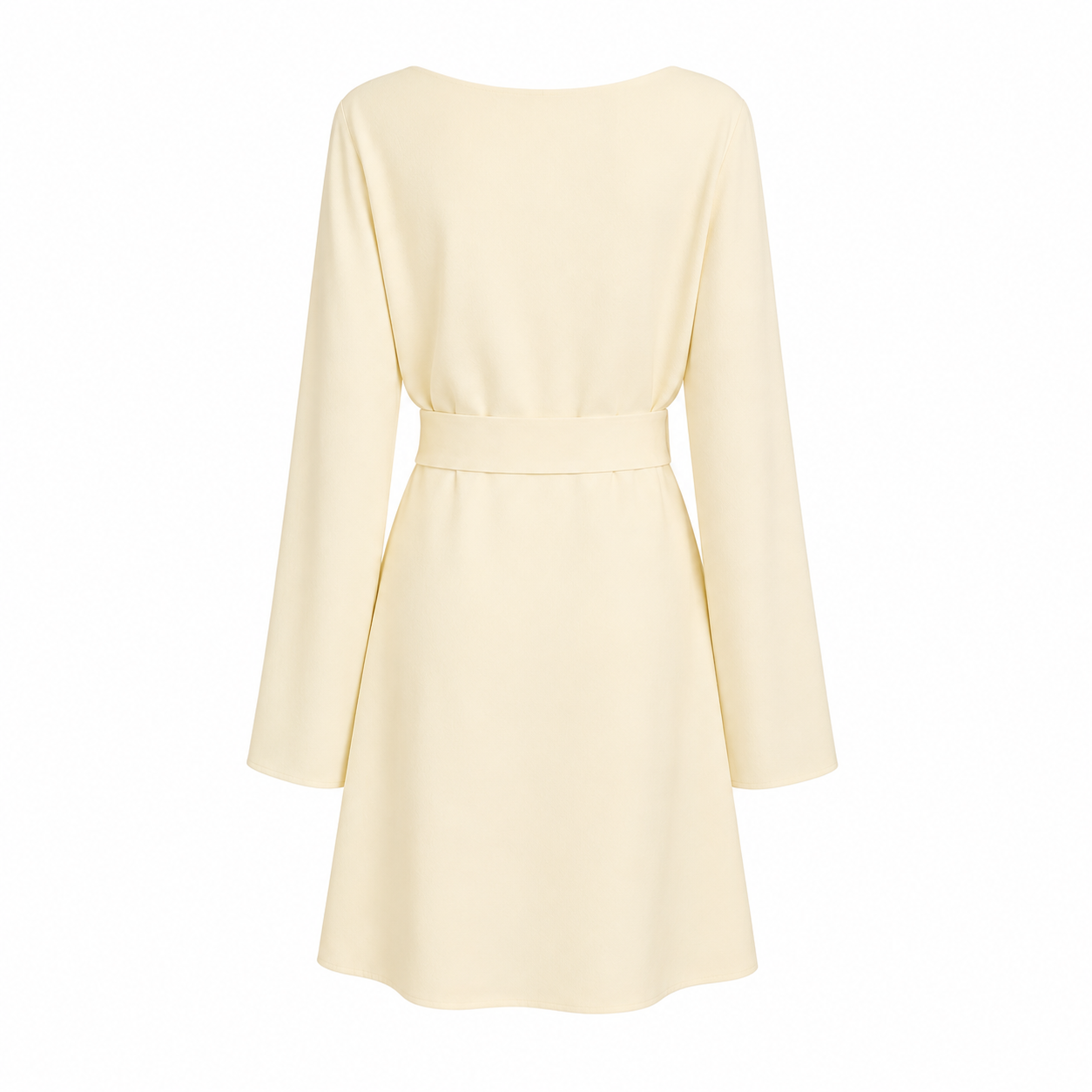 MESHKI “Kassie” Belt Tie Knit Dress