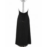Ownley Olive Halter Dress