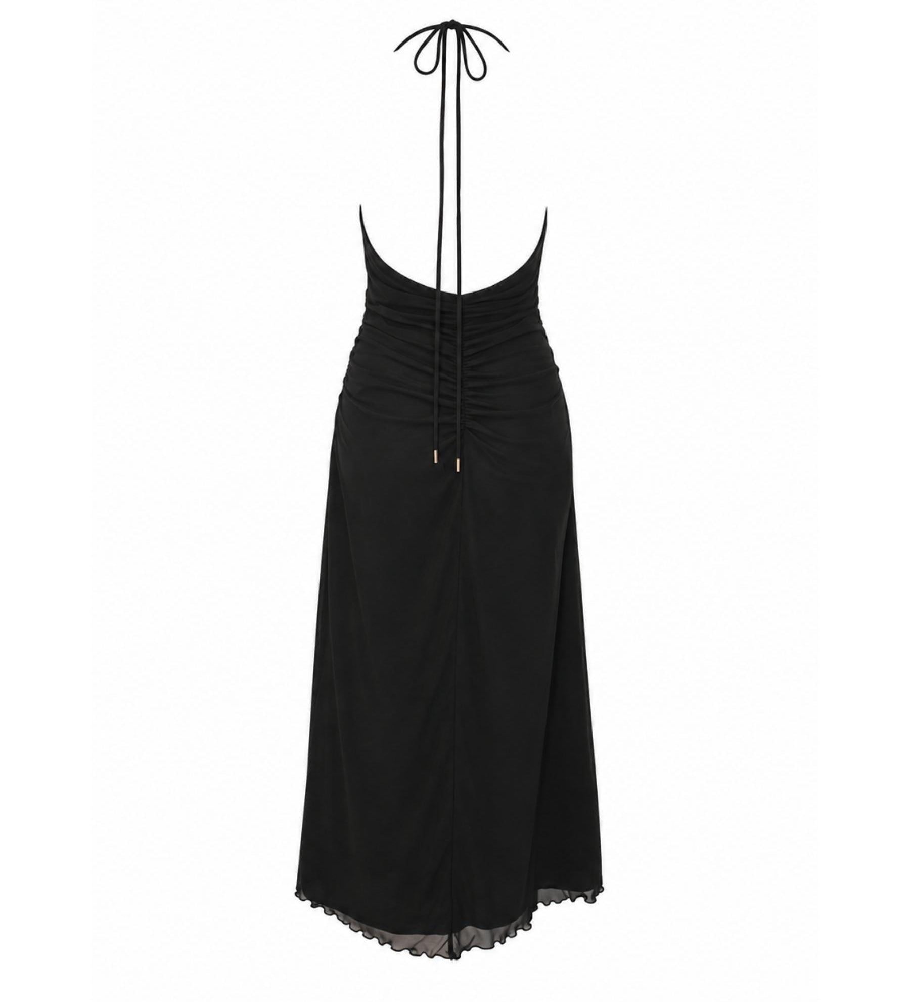 Ownley Olive Halter Dress