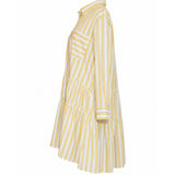 Rabens Saloner “Asimina” Striped Cotton Shirt Dress