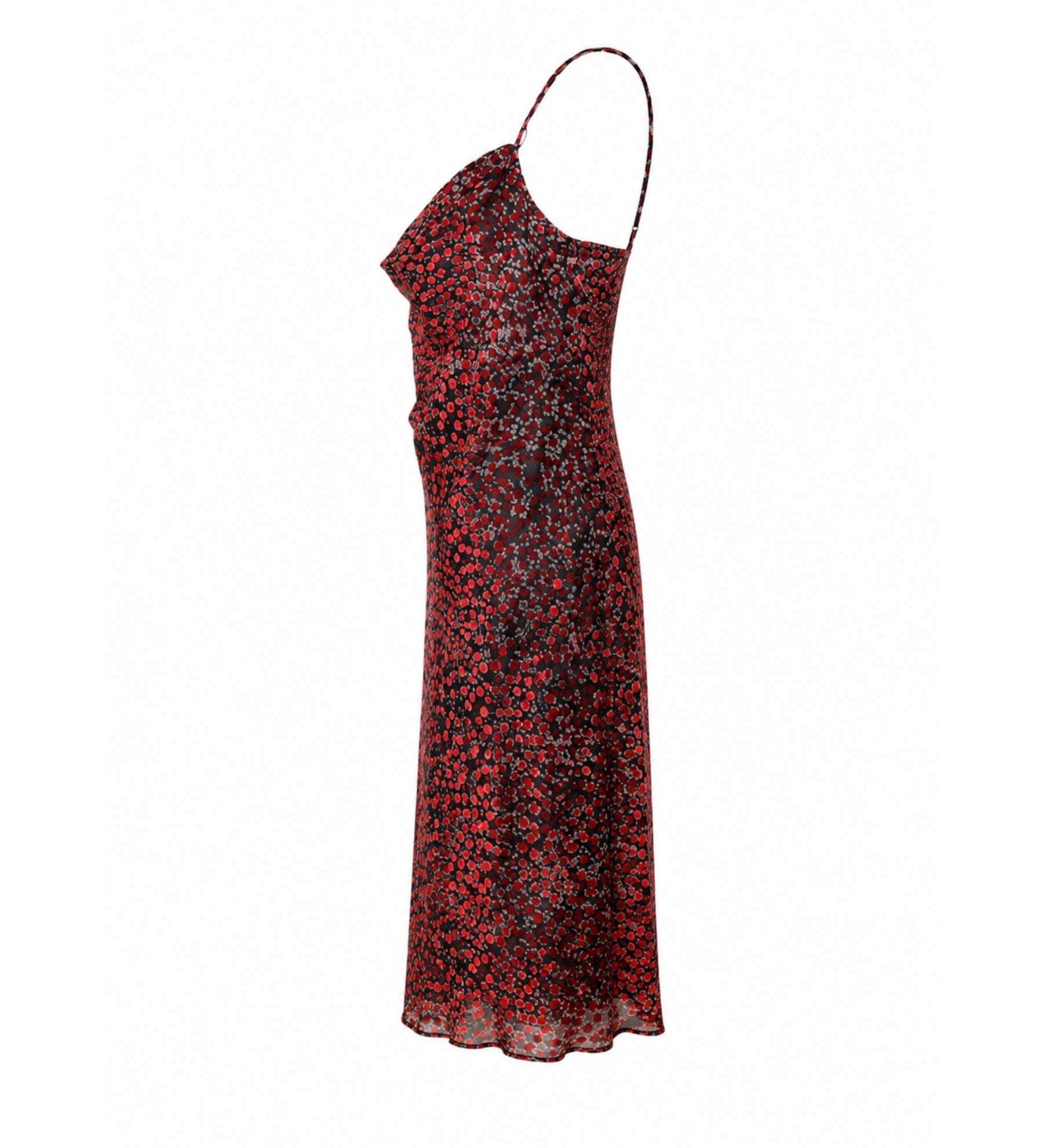 RUBY Floral Cowl Neck Slip Dress