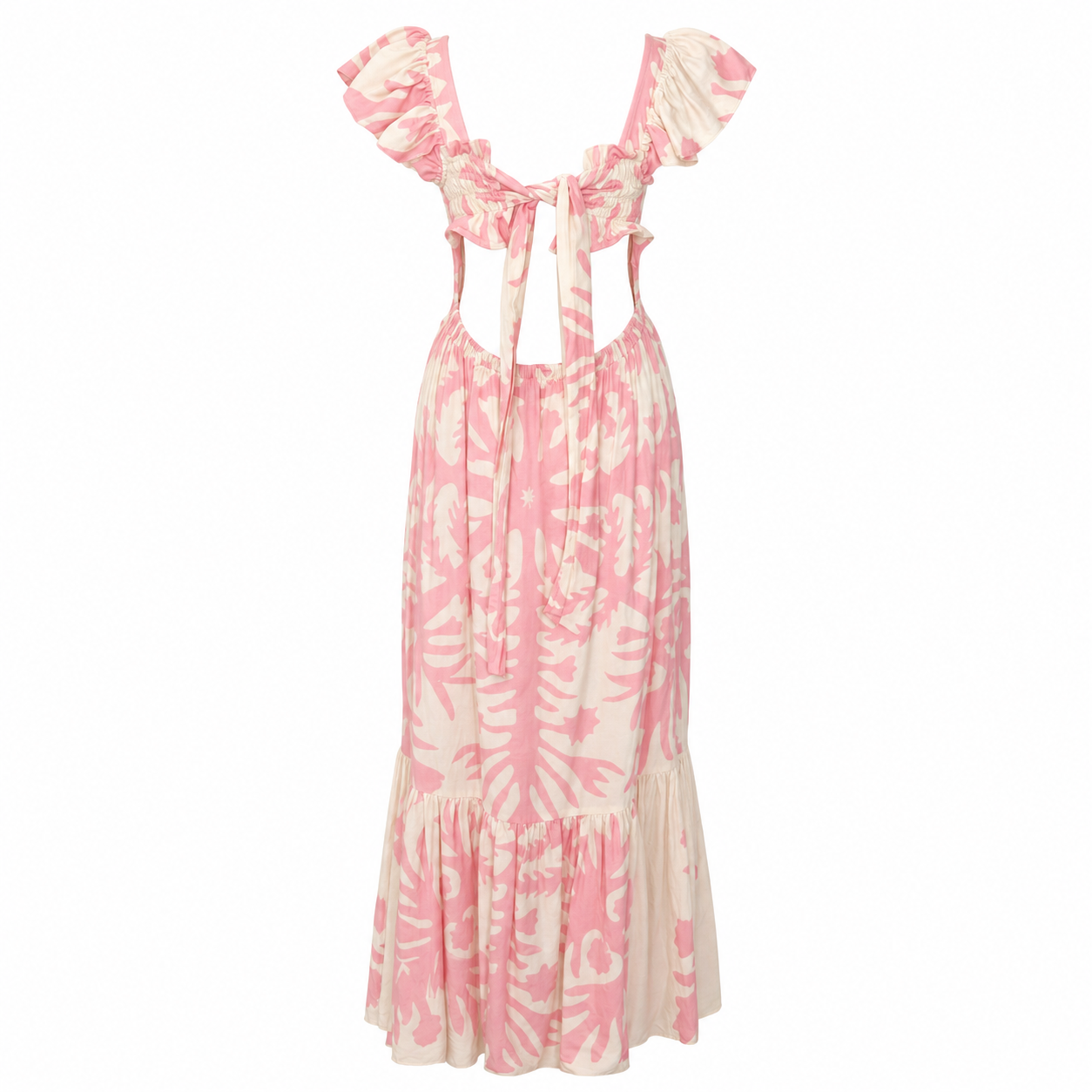 Sea New York “Henrietta” Print Smocked Dress