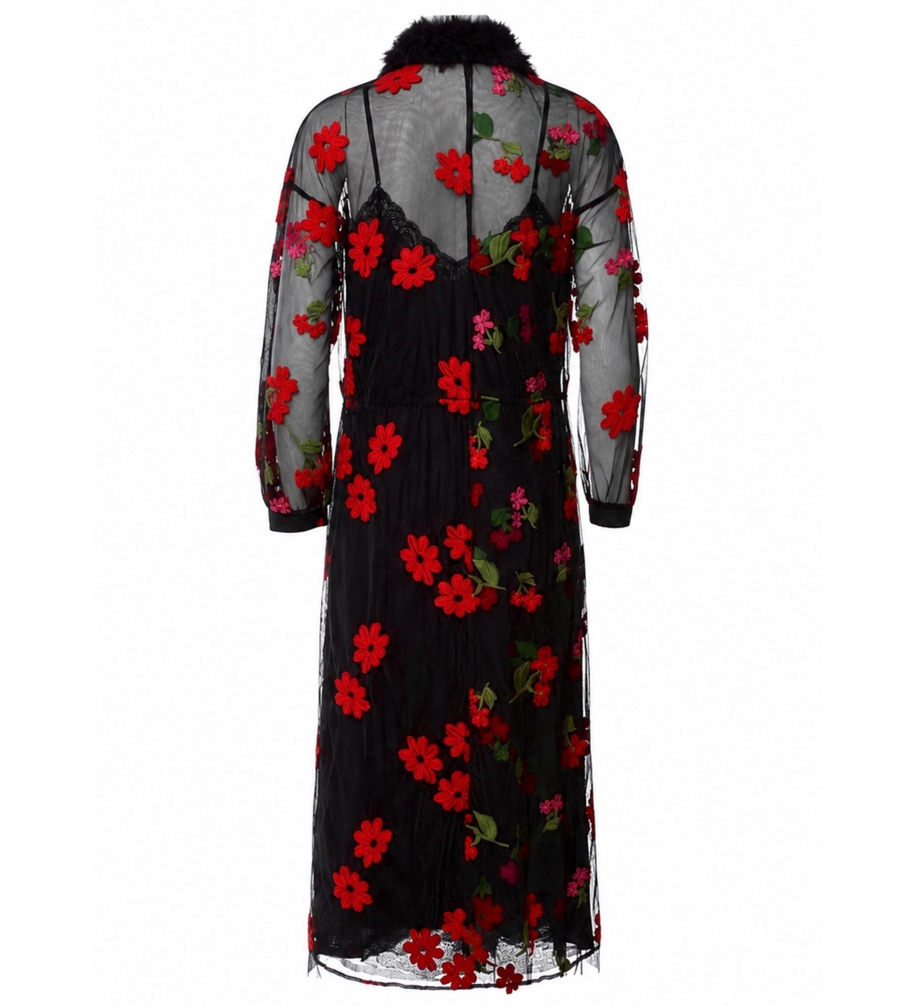 Simone Rocha Floral Print Midi Length Dress