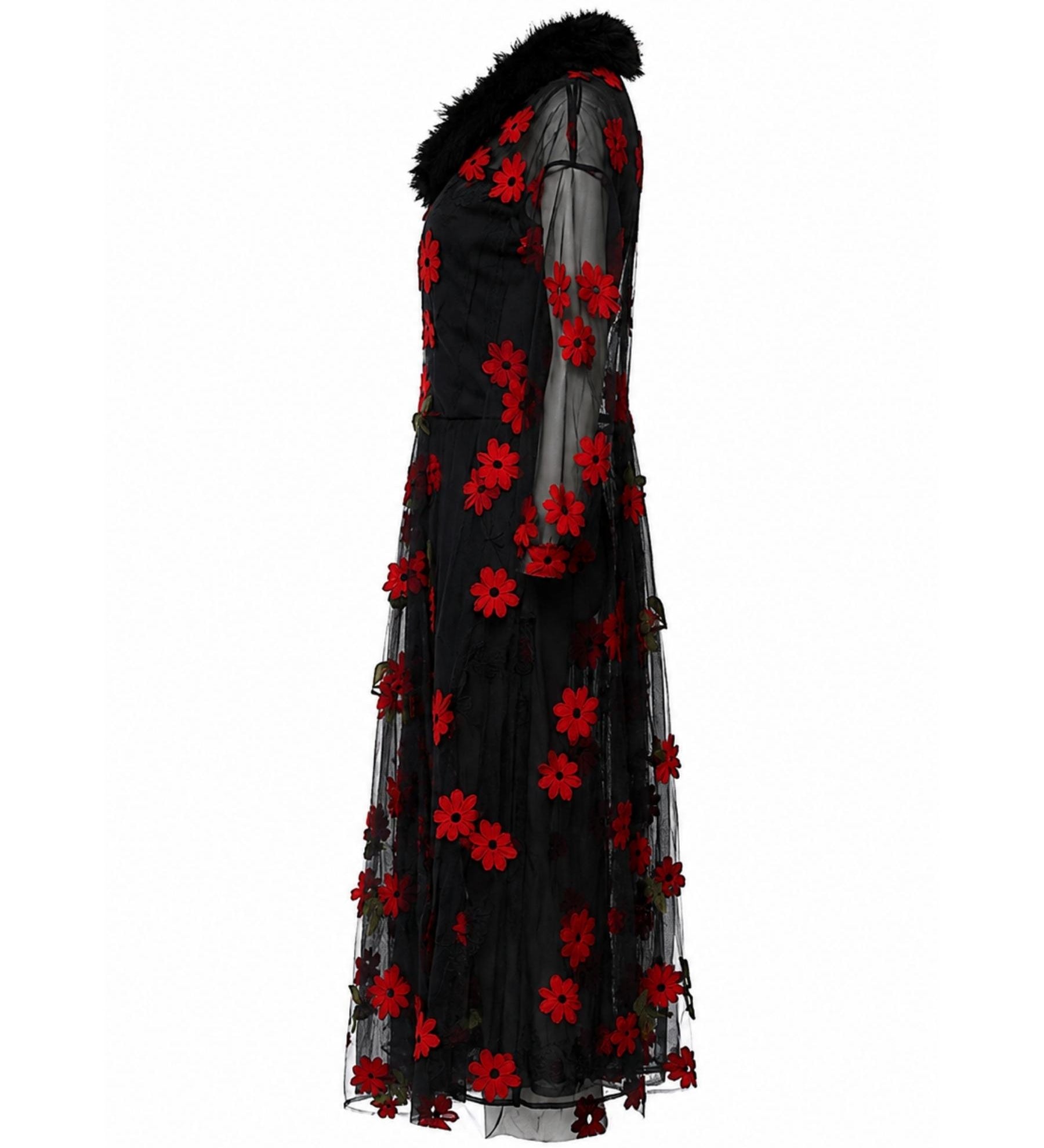 Simone Rocha Floral Print Midi Length Dress