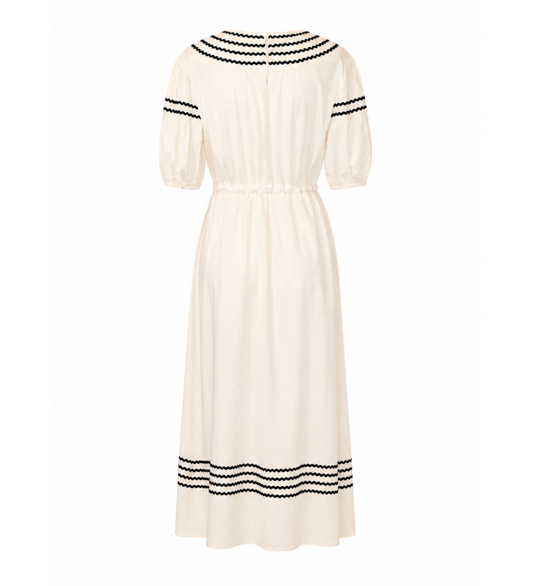 Sylvester by Kate Sylvester Ric Rac Dress - Chalk