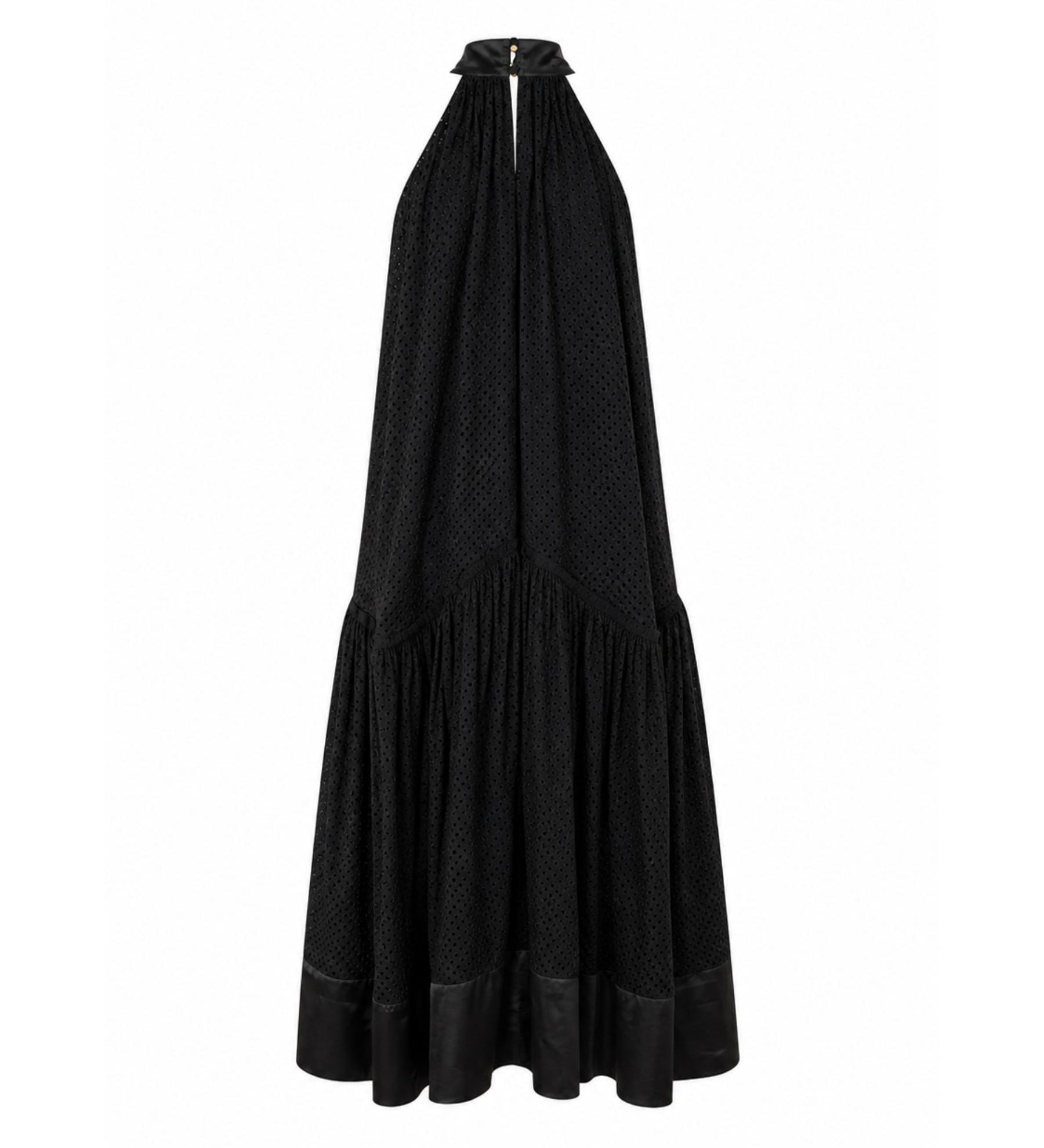 Trelise Cooper “Back On Track” Dress - Black Cotton Eyelet