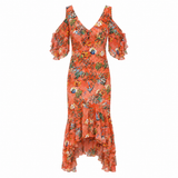 Trelise Cooper "Get Rich Or Tee Trying" Silk Maxi Dress
