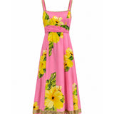 Trelise Cooper "Sunset Square" Silk Blend Maxi Dress