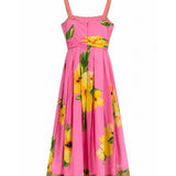 Trelise Cooper "Sunset Square" Silk Blend Maxi Dress