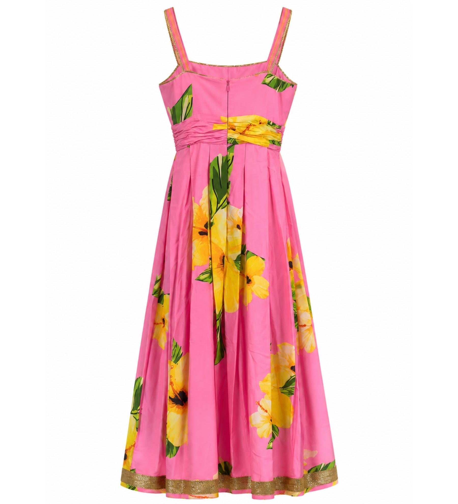 Trelise Cooper "Sunset Square" Silk Blend Maxi Dress