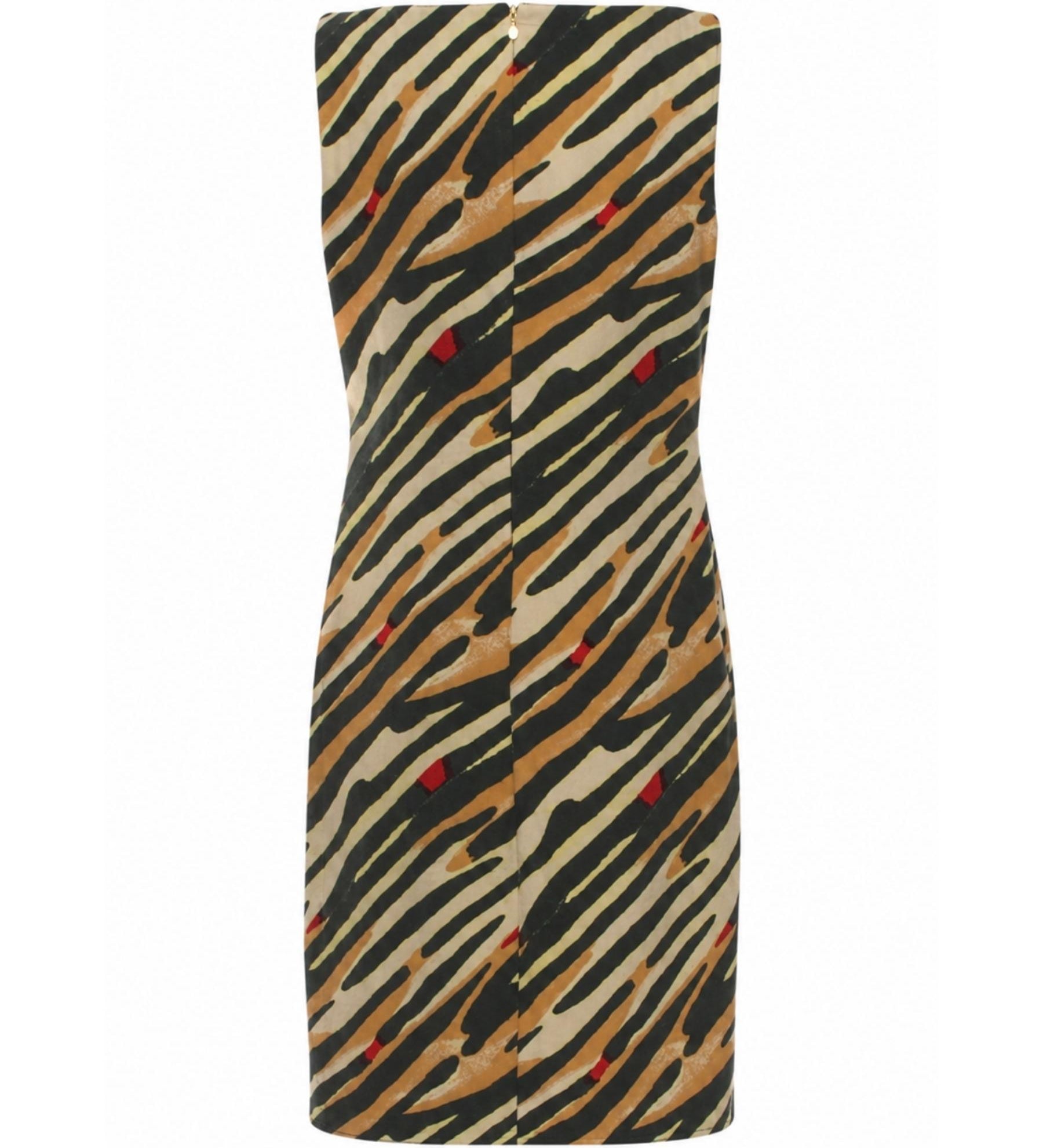 Versace Zebra & Tropical Hibiscus Shift Dress