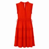Ted Baker Sleeveless Ruffle Trim Dress