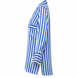 By Malene Birger Blue & White Striped Long Sleeve Blouse