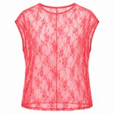 VRG GRL Sheer Lace Top