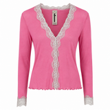 Trelise Cooper Pink Lace Trim Top