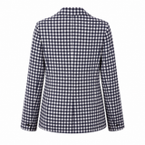 Zara Basic Gingham Check Blazer
