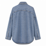The Frankie Shop Oversized Denim Shirt Jacket
