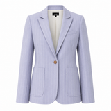 ME+EM Blue Pinstripe Blazer