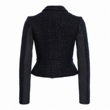 Marni Black Textured Cropped Jacket