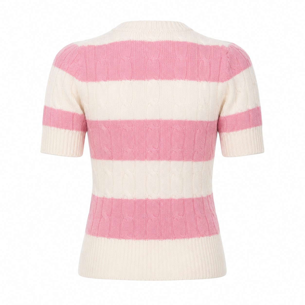 Maggie Marilyn Pink & Cream Cashmere Cardigan