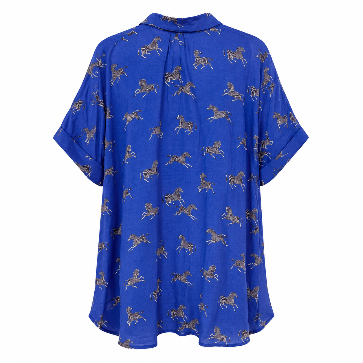 WORLD Zebra Print Cotton Shirt