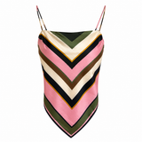Zara Printed Tie-Back Top