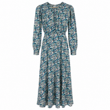 ROTATE Birger Christensen Floral Open-Back Midi Dress