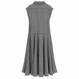 Bottega Veneta Gingham Midi Dress – Strawberry Appliqué