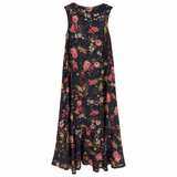 Karen Walker Floral Silk & Cotton Maxi Dress