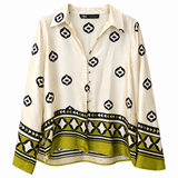 Zara Printed Satin Shirt