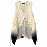 Ann Demeulemeester Ombré Silk Long Vest