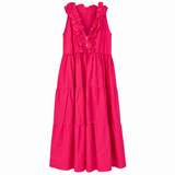 Hope Made in Italy Fuchsia Cotton Maxi Dress