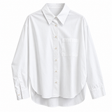 Frankie Shop Oversized Shirt – White