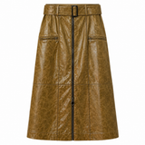 Wynn Hamlyn Leather Midi Skirt