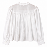 H&M Lace & Pintuck Blouse
