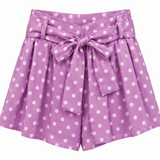 Zara Polka Dot Tie-Front Shorts
