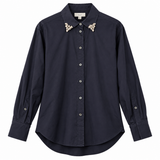 A.L.C. Embellished Collar Cotton Shirt – Size 8