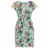 Derhy Floral Lace Shift Dress – Size S