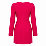 Philosophy di Lorenzo Serafini Pink Draped Mini Dress