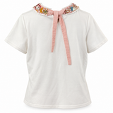 NAF NAF Embellished Neckline Top – Size S