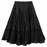 Trelise Cooper Black Lace Trim Full Skirt - Size 10
