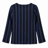 Kate Sylvester Striped V-Neck Top – Size S