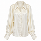 The Vampire's Wife Ivory Satin Blouse – Size 8