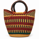 African Queen Baskets Handwoven Tote