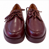 Sézane Burgundy Leather Boat Shoes – Size 39