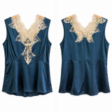Trelise Cooper Blue Silk Lace Camisole – Size 12