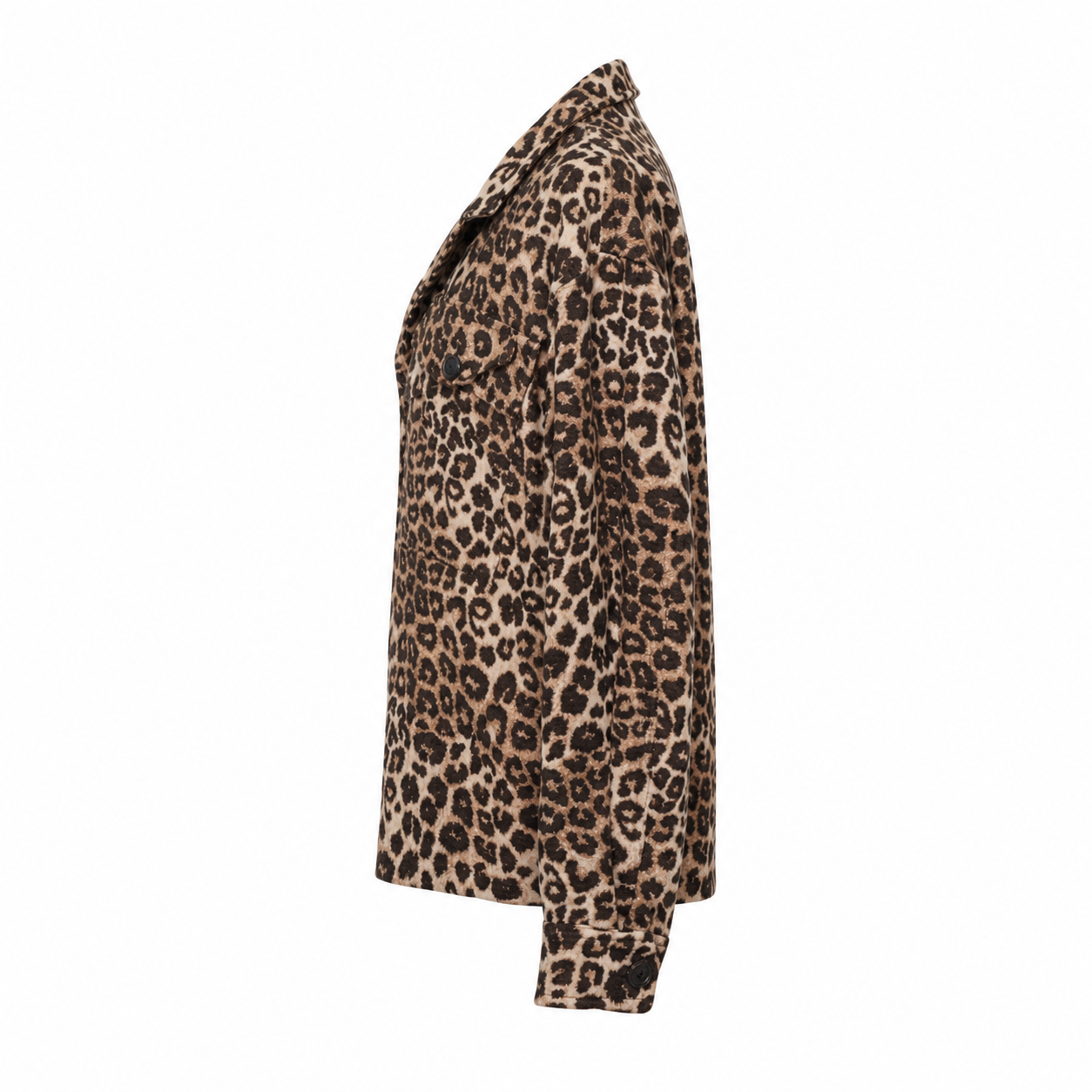 Anine Bing “Flynn” Leopard Print Shirt Jacket