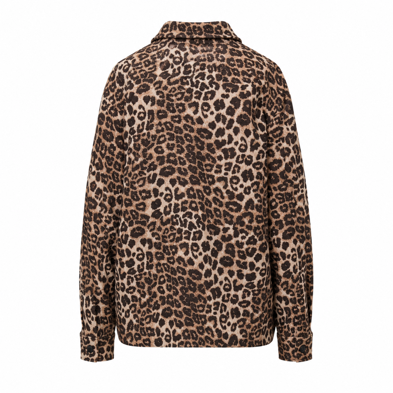 Anine Bing “Flynn” Leopard Print Shirt Jacket