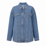 Aje “Nika” Logo Denim Shacket